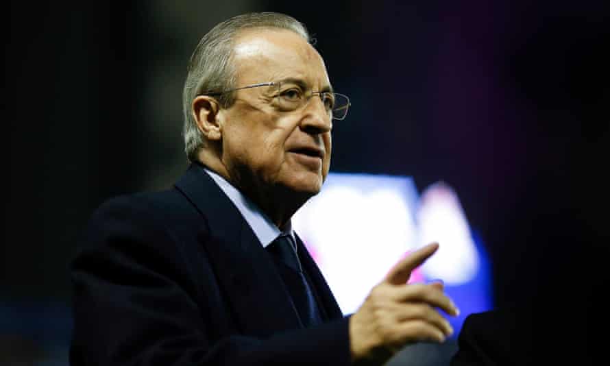 Real Madrid’s president Florentino Pérez