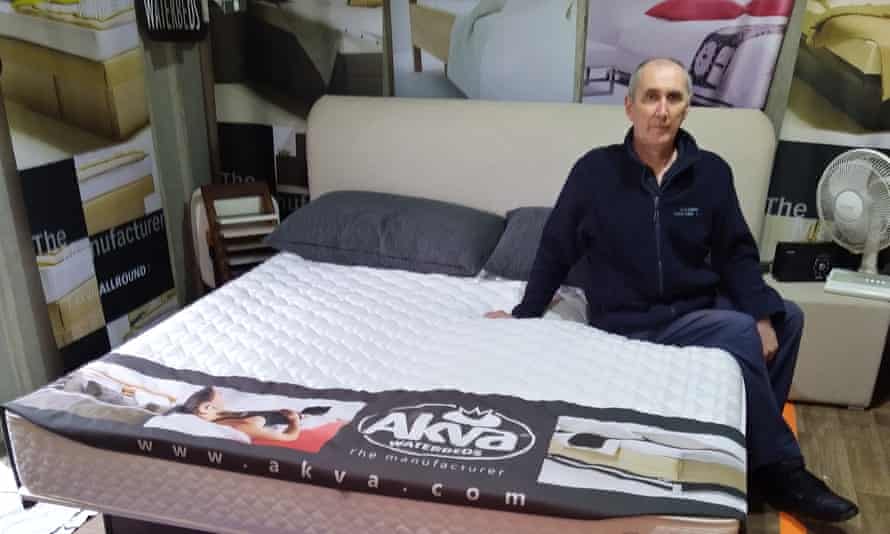 Julian Tandy who runs World of Waterbeds business in Pen-y-groes in Wales