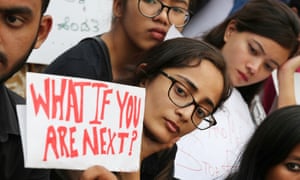 Women protest against violence against women and children in Bangalore, April 2018