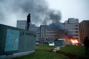 Bobigny, France
Cars were burnt as protesters clashed with riot police in Bobigny, a suburb of Paris, after the violent arrest of a 22-year-old man.