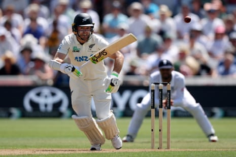 New Zealand's Tom Latham with a fifty.