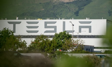 The Tesla factory in Fremont, California.
