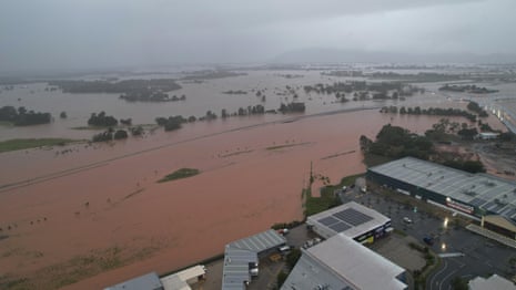 North Queensland floods: drone vision shows Smithfield, near Cairns, under water –  video
