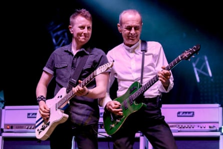 Rossi playing with Status Quo in 2016.