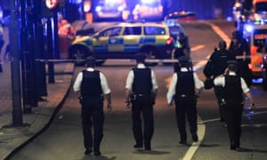 Police officers respond to the London Bridge terror attack on 3 June that underlined the need to maintain security ties with the EU after Brexit.