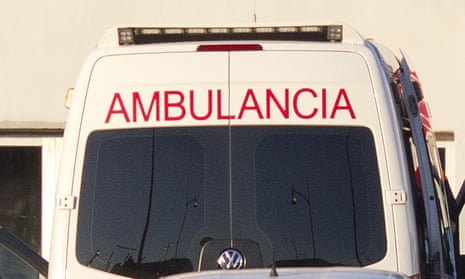 A Spanish ambulance