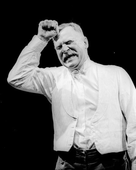 Testy, choleric … as Lear at the Royal Court in 1993.