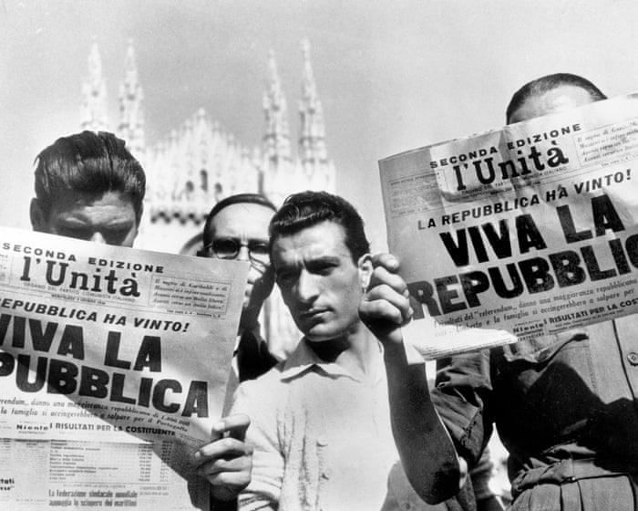 Italy votes to become a republic – archive, 1946