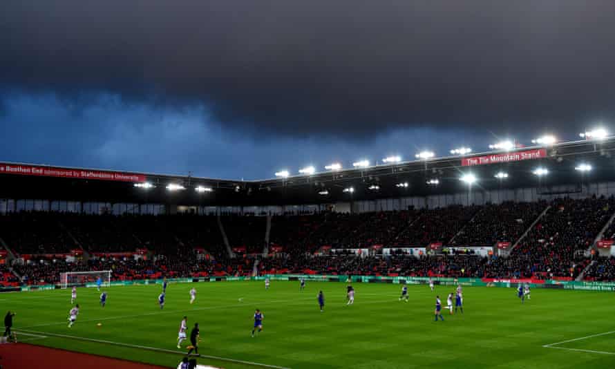 Stoke’s Bet365 Stadium. Their manager, Michael O’Neill, has been ‘really surprised at Championship wage levels’.