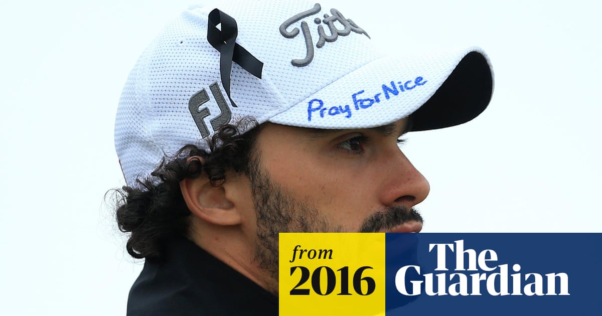 Clement Sordet Wears Pray For Nice Cap At The Open In Tribute To Victims The Open 2016 The Guardian Pga Championship 2022 Hat Ribbon