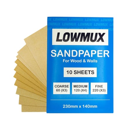Pack of 10 Premium Assorted Sandpaper Sheets