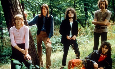 Danny Kirwan, left, with other members of Fleetwood Mac in 1969. From left: Mick Fleetwood, Jeremy Spencer, John McVie and Peter Green.