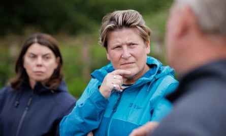 Sarah Dyke visiting Godminster farm in Bruton