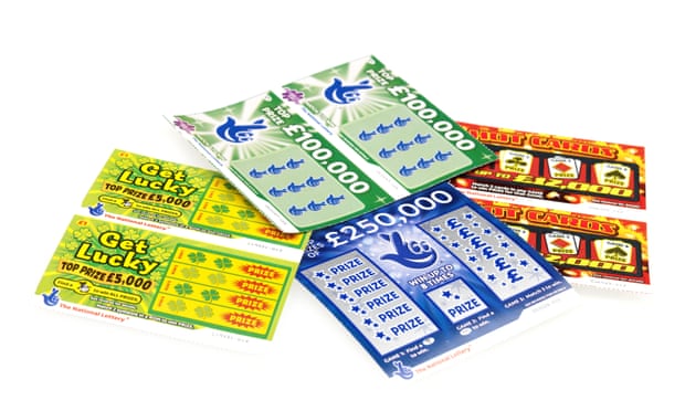 Various scratchcards available in the UK.
