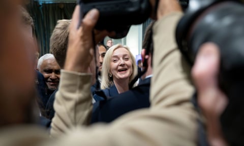 Liz Truss leaves the Great British Growth Rally