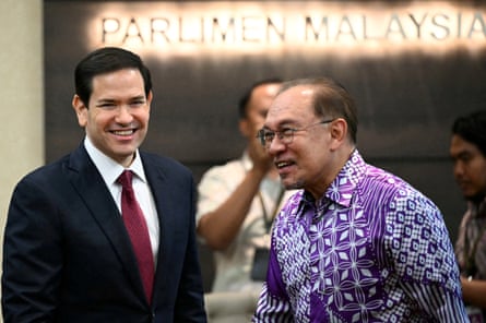 Marco Rubio meets with Malaysia’s prime minister Anwar Ibrahim.