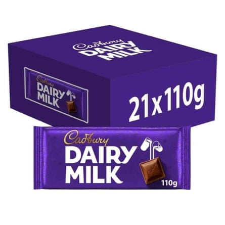 Cadbury Dairy Milk Chocolate Bar 110g (Box of 21)