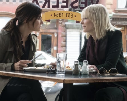 Sandra Bullock, left, and Cate Blanchett in Ocean’s 8.
