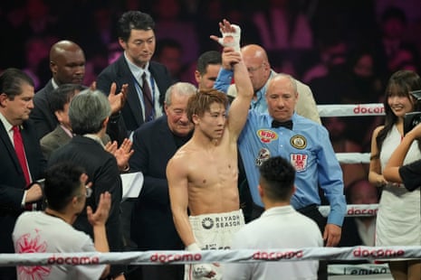 Naoya Inoue is declared the winner after Friday’s fight.