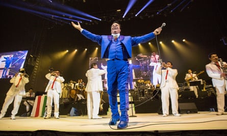 Juan Gabriel performs at Viejas Arena on 6 February 2015 in San Diego, California.