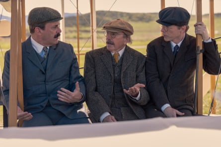 It goes on. All the sketches do … David with Jon Hamm and Sean Hayes in Life, Larry and the Pursuit of Unhappiness.