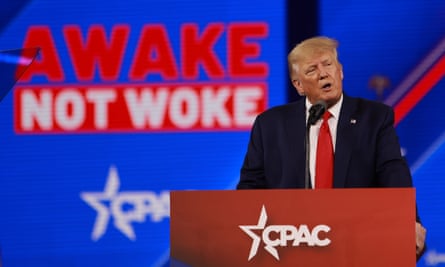 Donald Trump speaks during the Conservative Political Action Conference (CPAC) in Florida.