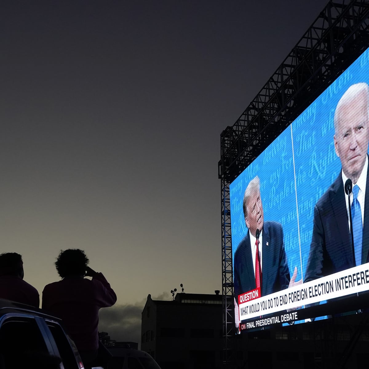 Biden The Winner Of Final Debate Tv Viewers And Undecided Voters Say Us News The Guardian