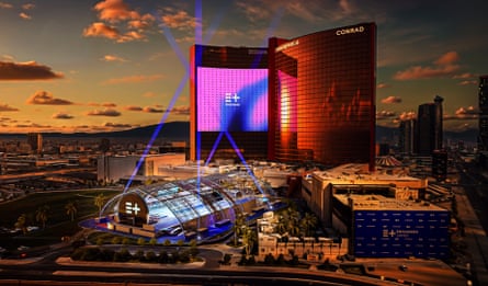 An artist’s impression of the Enhanced Games venue in Las Vegas.