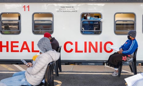 The Transnet-Phelophepa healthcare train, which provides medical help to remote areas of South Africa.