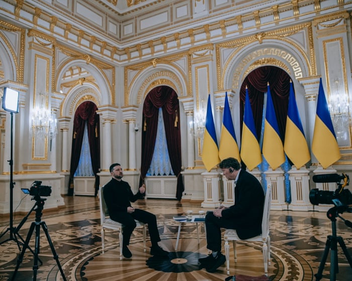 Volodymyr Zelenskyy says he is not afraid of Trump in exclusive interview – video