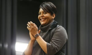 Atlanta’s mayor, Keisha Lance Bottoms, in Iowa on 3 February.