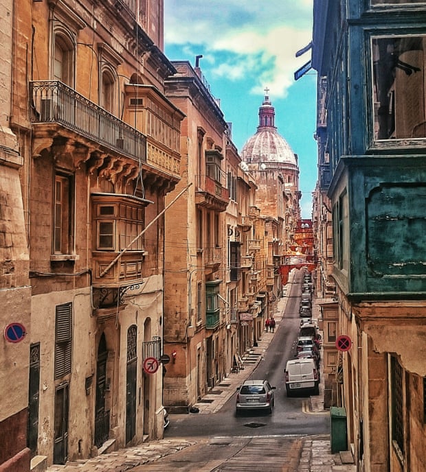 Streets of desire: ancient buiildings in Valletta.