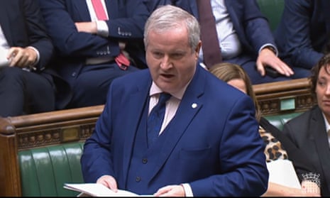 SNP Westminster leader Ian Blackford speaking at prime minister’s questions on Wednesday.