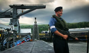An armed guard on HMS Vengeance