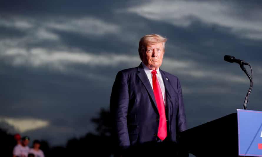 Trump at a rally in Sarasota earlier this month. Trump has fought hard to keep his tax returns from public view.