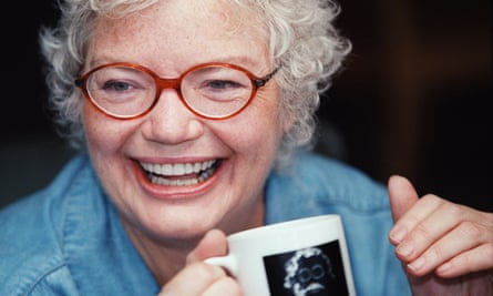 Molly Ivins at home.