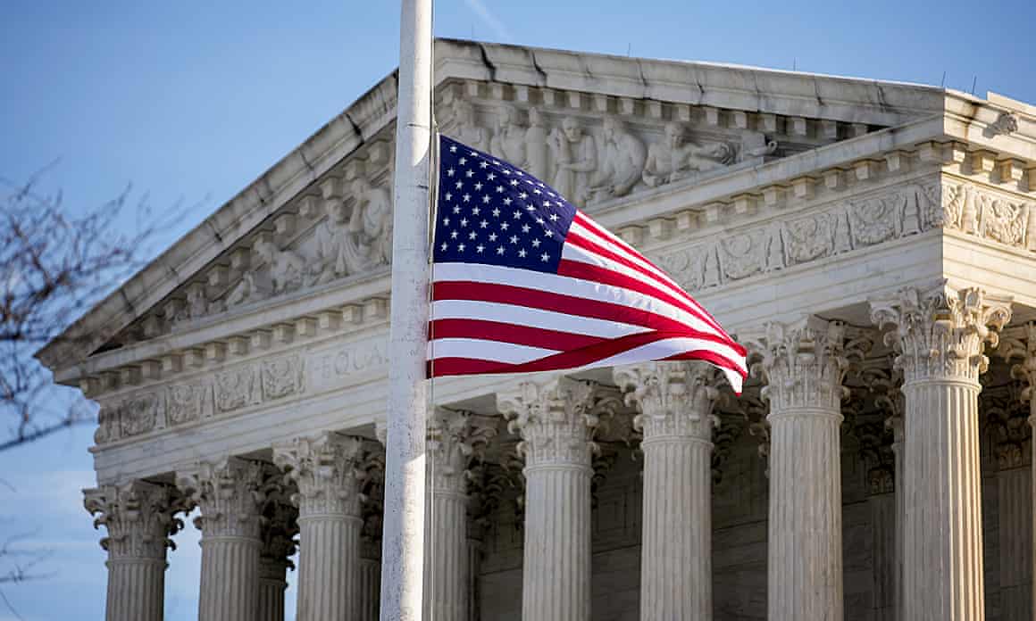 The US supreme court building.