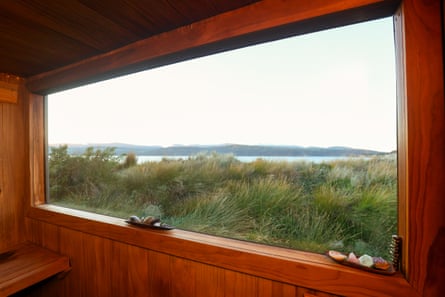 A view of Worser Bay from the sauna window