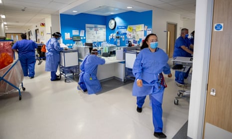 Busy hospital ward