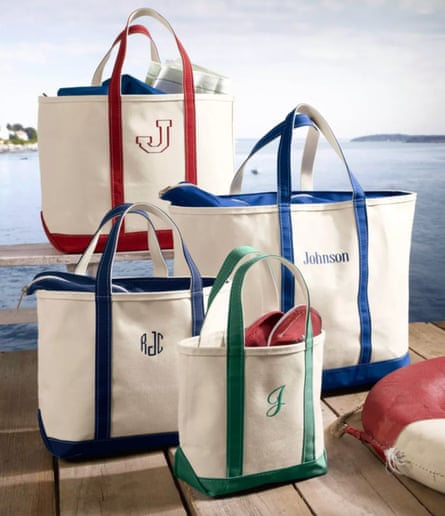 A product photo of a Custom LL Bean Boat and Tote