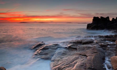 haunted caves uk Sunset Over Samson