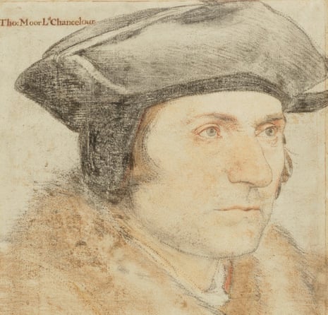 Five-o’clock shadow … Holbein’s drawing of Thomas More.