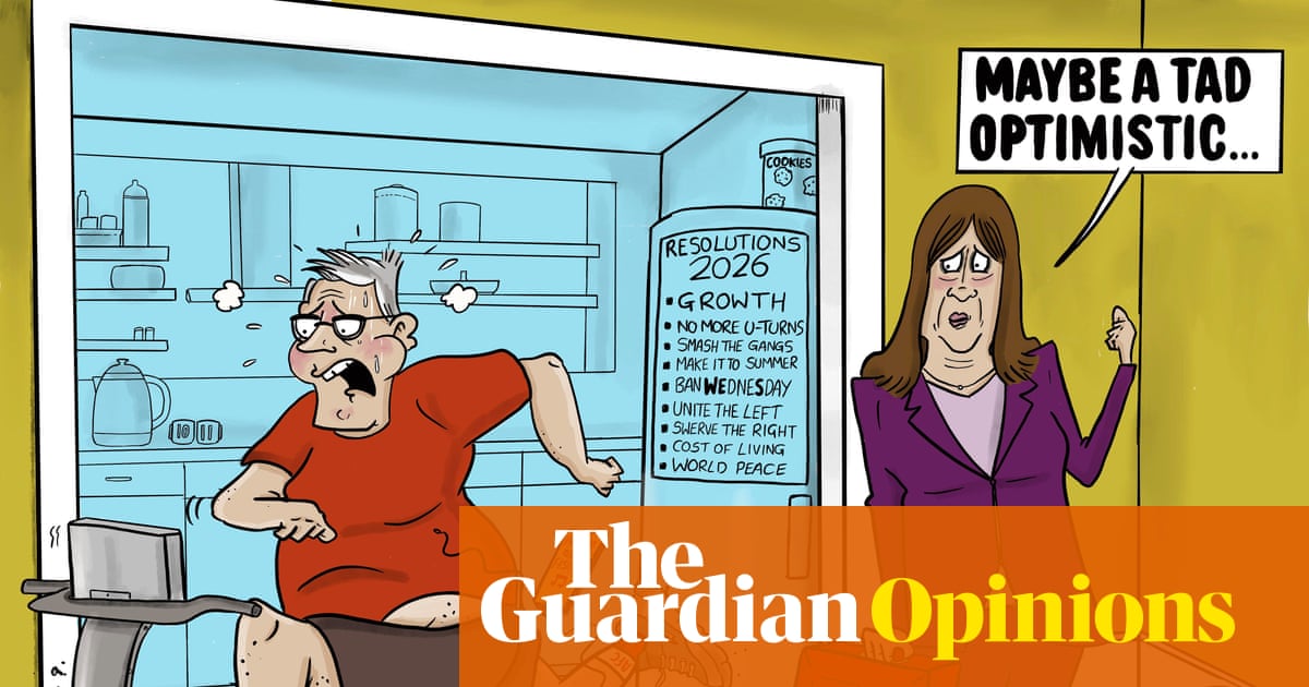 Pete Songi on the UK government’s new year’s resolutions – cartoon