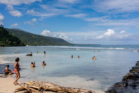 Vairao beach in Tahiti, French Polynesia