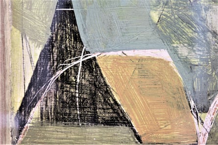 Enhanced image of one of Wilhelmina Barns-Graham’s glacier paintings