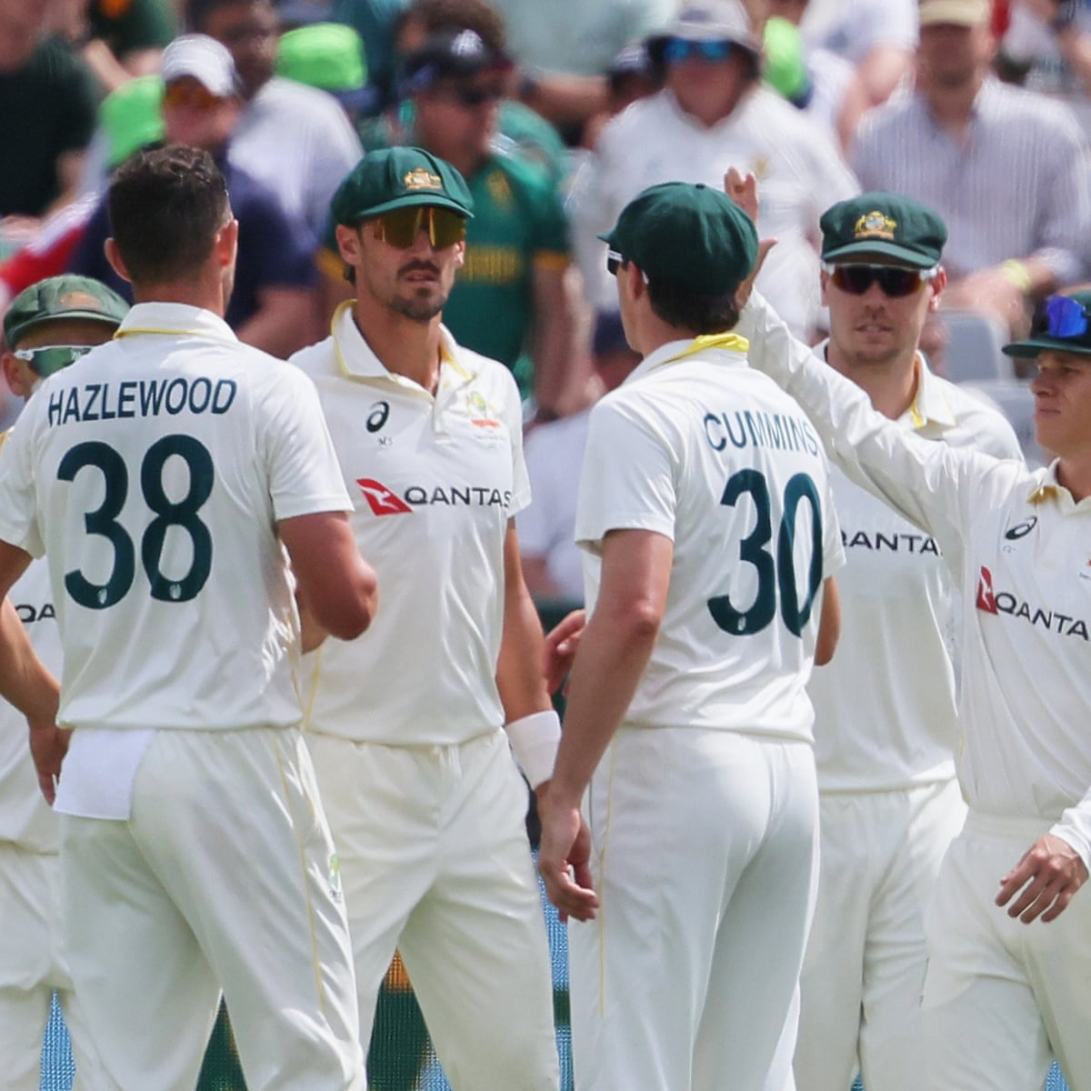 Starc strikes back as Australia dismiss South Africa for 329 on day one of third Test – as it happened