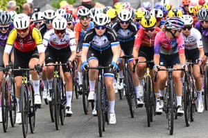 The peloton makes its way along the picturesque coast of Brittany as stage two gets under way
