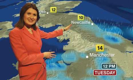 The BBC Weather presenter Helen Willetts.