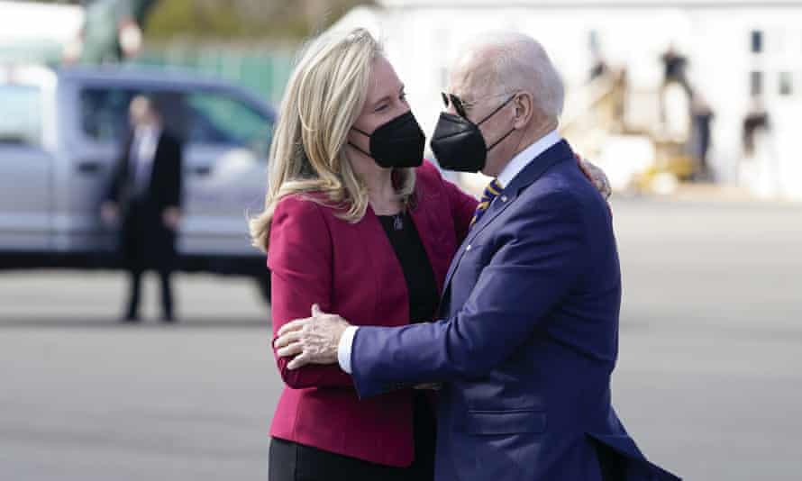 Joe Biden with Abigail Spanberger in Virginia this week.