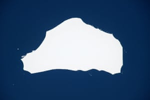 South Atlantic Ocean Granted – not the most exciting pic ever but this iceberg drifting off Antarctica is about the size of London. The International Space Station’s orbit seldom offers a clear view of Antarctica, so a picture of an iceberg taken by an astronaut in space is quite a rare occurrence.